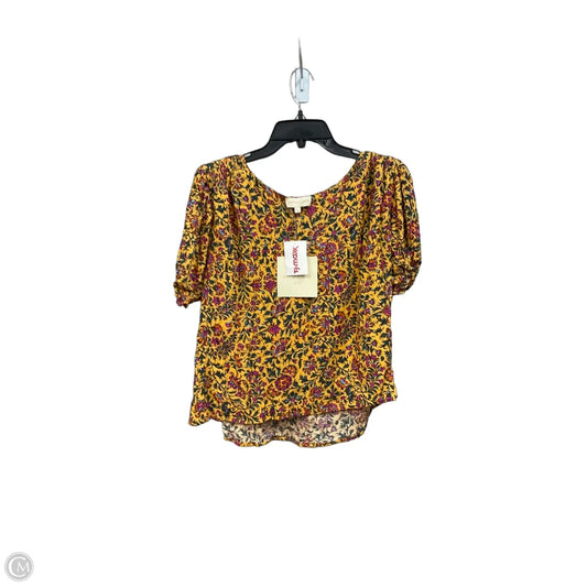 Top Short Sleeve By Cynthia Rowley In Floral Print, Size: L