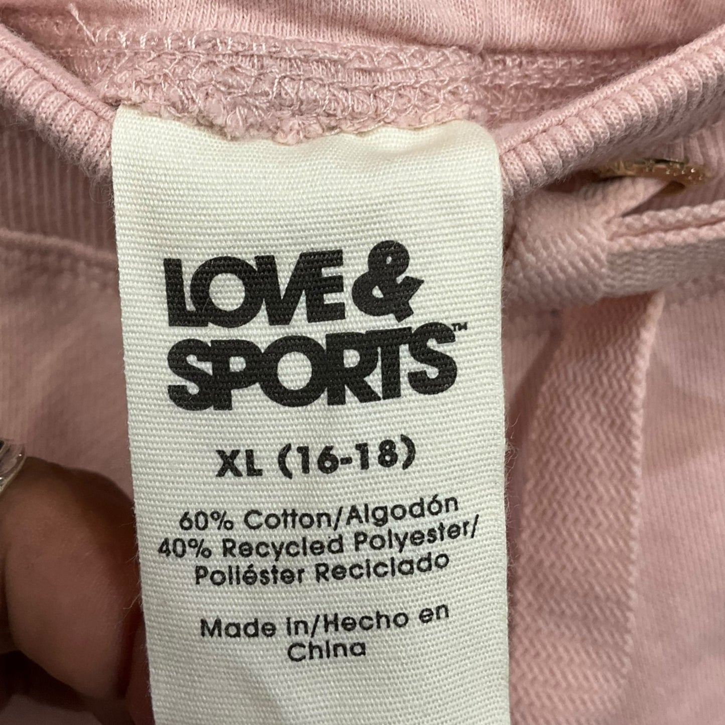 Athletic Shorts By Love & Sports In Pink, Size: Xl