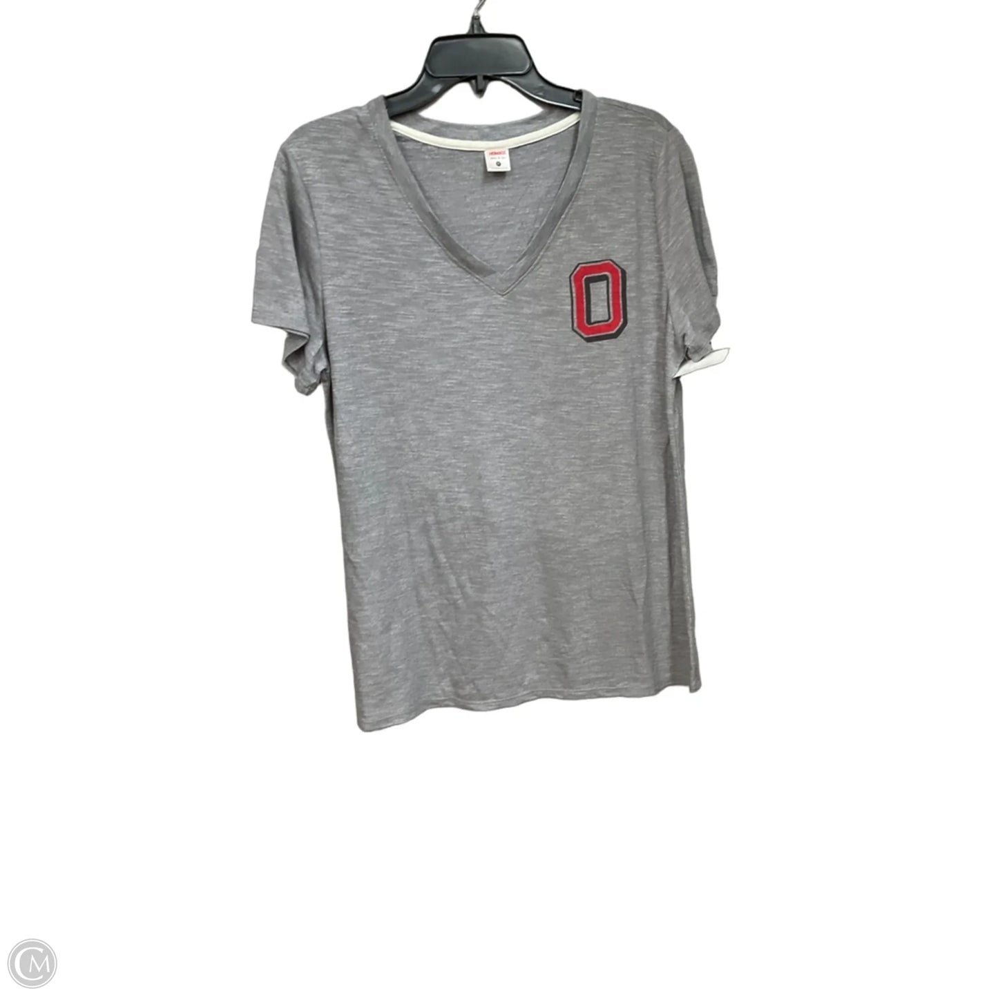 Top Short Sleeve By Homage In Grey, Size: Xl