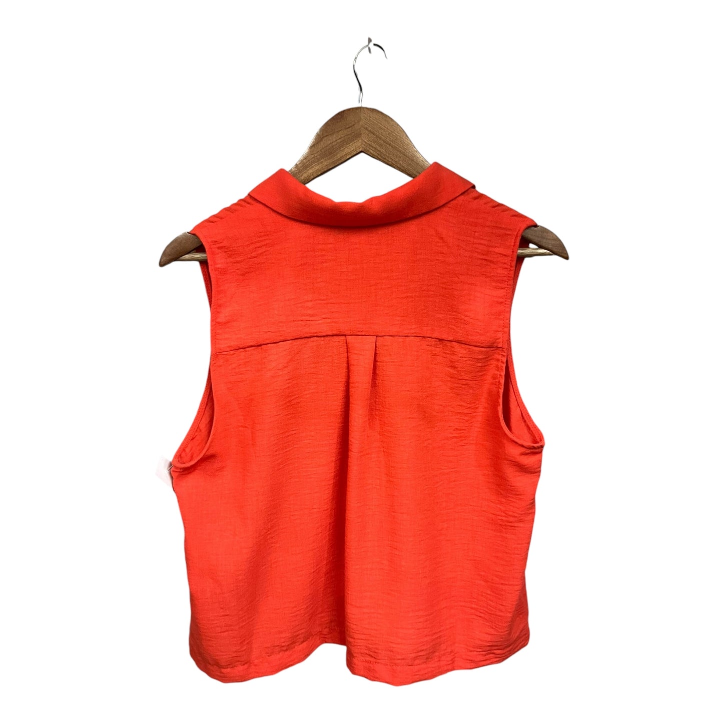 Top Sleeveless By Monteau In Orange, Size: Xl