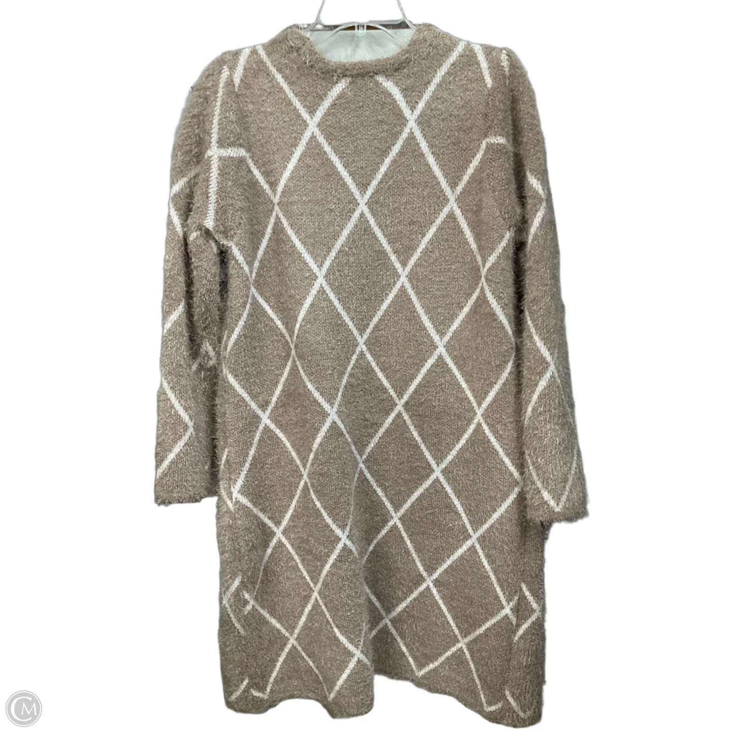 Cardigan By Adrienne Vittadini In Tan, Size: M