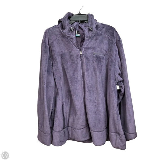 Jacket Faux Fur & Sherpa By Free Country In Purple, Size: 3x