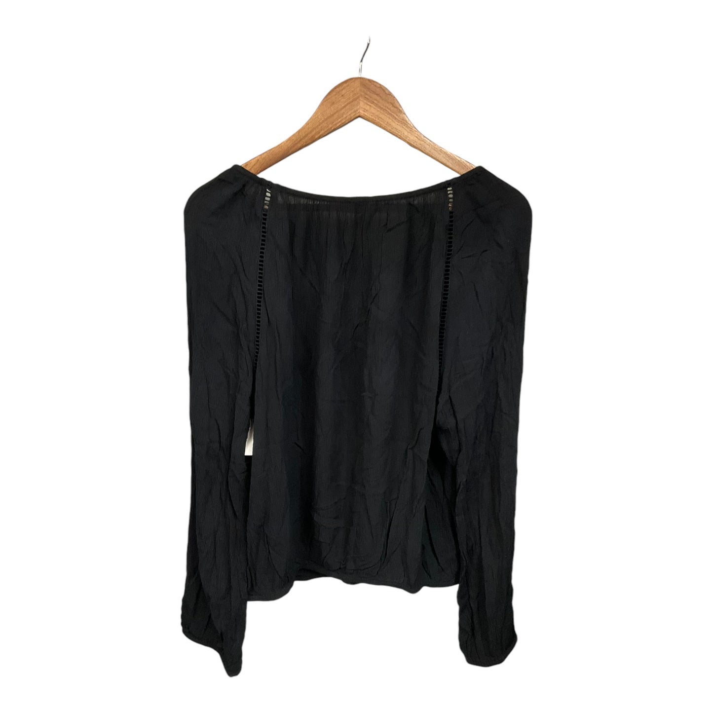 Top Long Sleeve By Inc In Black, Size: Xl