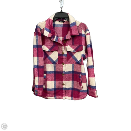 Jacket Shirt By Members Mark In Pink, Size: M