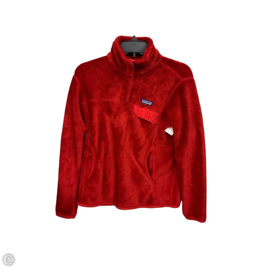 Sweatshirt Collar By Patagonia In Red, Size: M