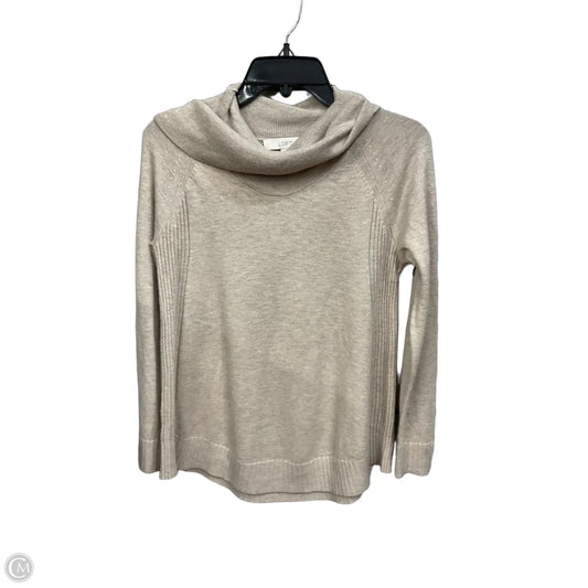 Top Long Sleeve Basic By Loft In Tan, Size: Sp