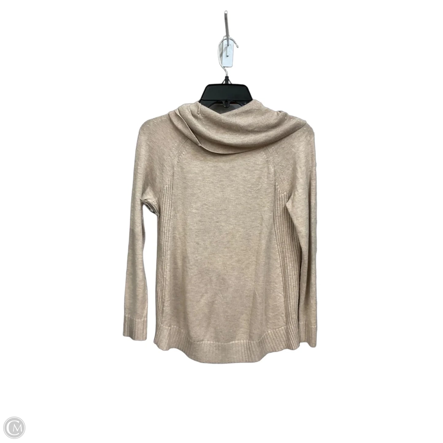 Top Long Sleeve Basic By Loft In Tan, Size: Sp