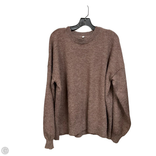 Sweater By Clothes Mentor In Brown, Size: Xl