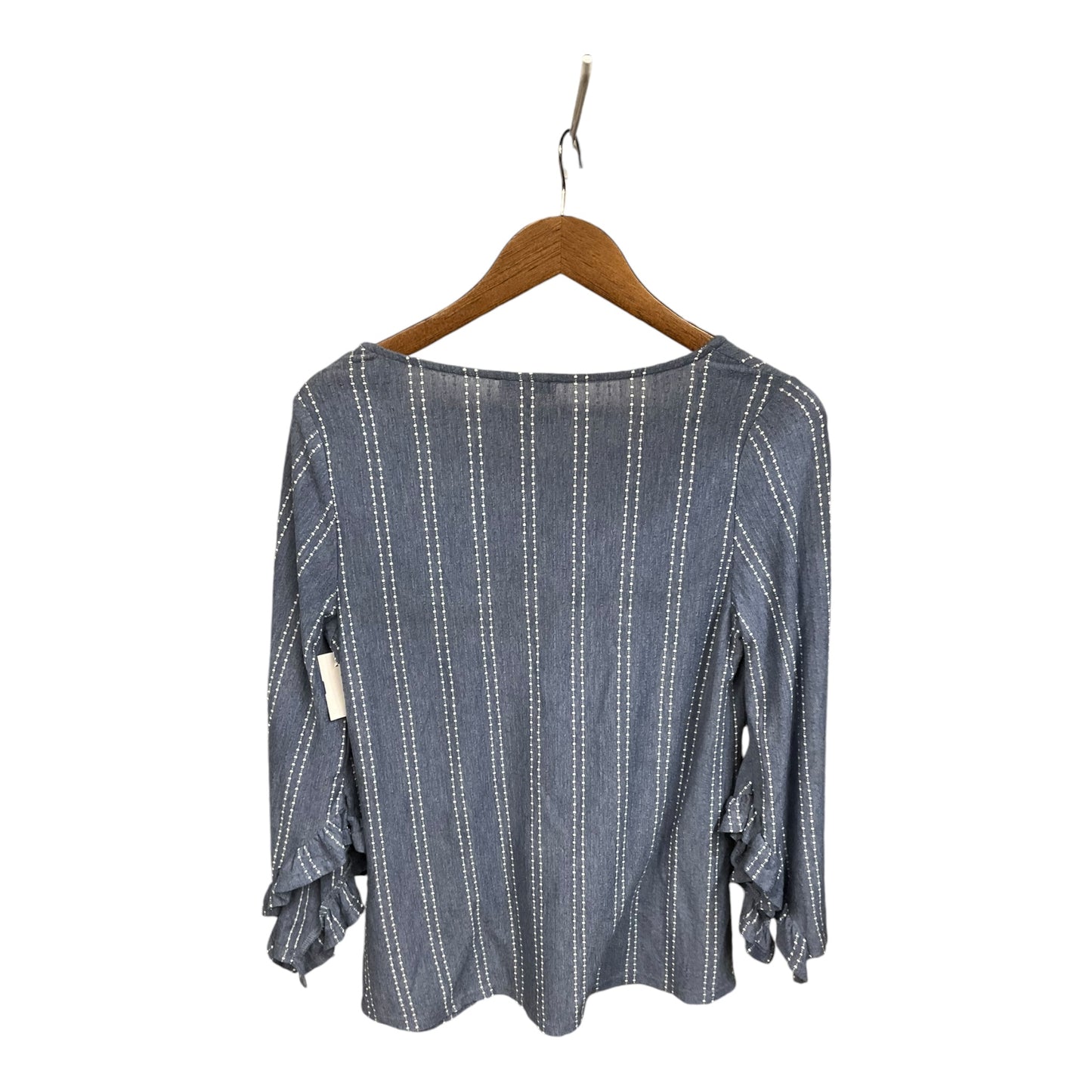 Top Long Sleeve By W5 In Blue, Size: M