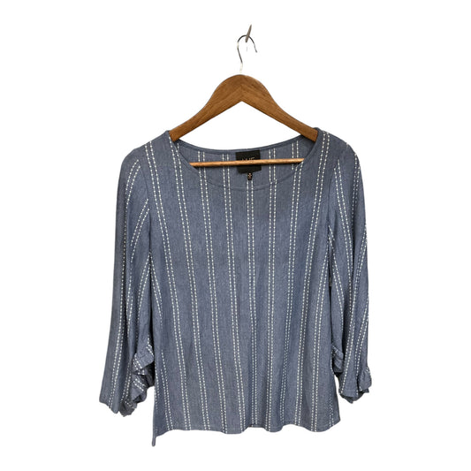 Top Long Sleeve By W5 In Blue, Size: M