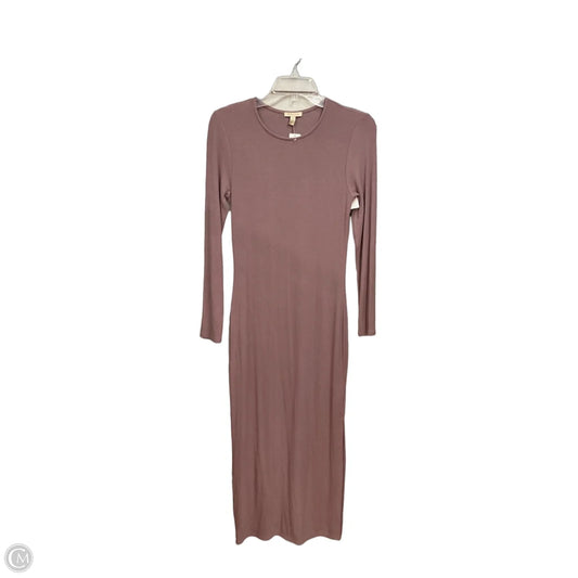 Dress Casual Maxi By Anthropologie In Mauve, Size: Xs