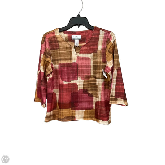 Top 3/4 Sleeve By Alfred Dunner In Multi-colored, Size: Sp