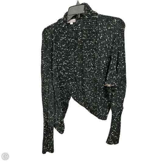 Cardigan By Clothes Mentor In Black & White, Size: L