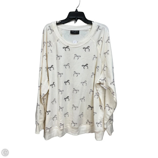Sweatshirt Collar By Lane Bryant In White, Size: 4x