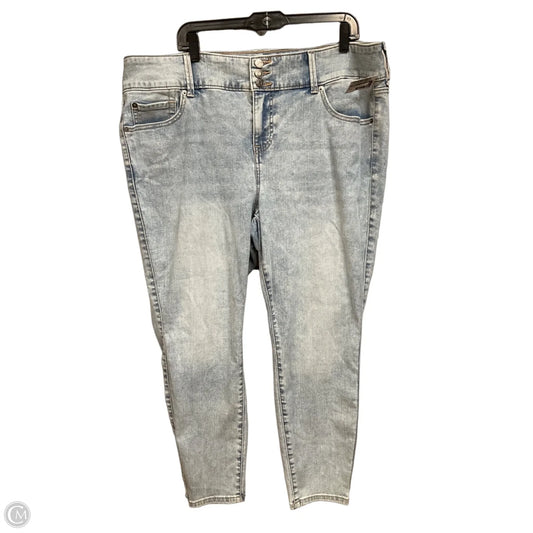 Jeans Straight By Torrid In Blue Denim, Size: 20