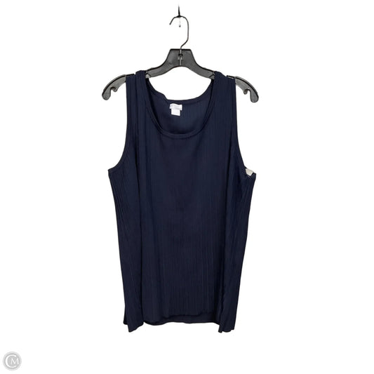 Top Sleeveless Basic By Chicos In Navy, Size: Xl