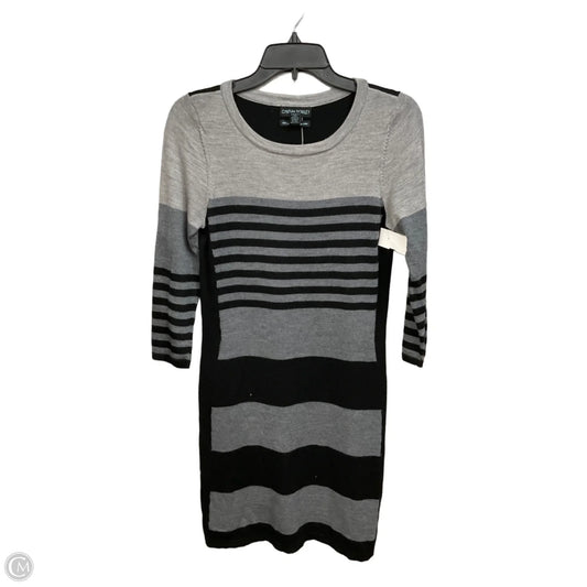 Dress Casual Midi By Cynthia Rowley In Black & Grey, Size: M