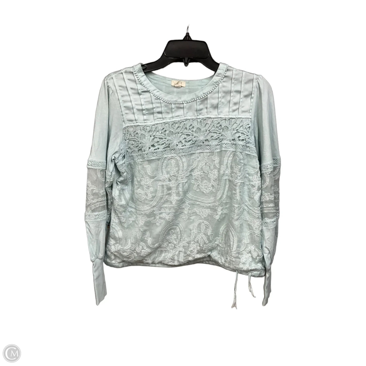 Top Long Sleeve By Tiny In Blue, Size: M