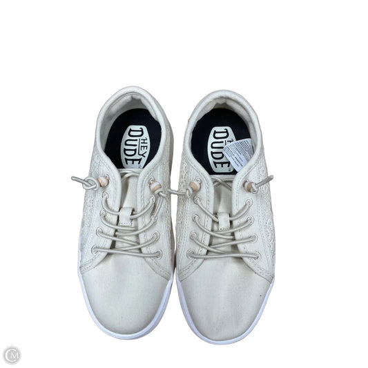 Shoes Sneakers By Hey Dude In Tan, Size: 5