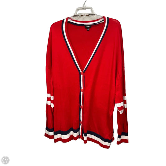 Cardigan By Torrid In Blue & Red & White, Size: 2x