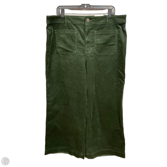 Pants Corduroy By Loft In Green, Size: 18