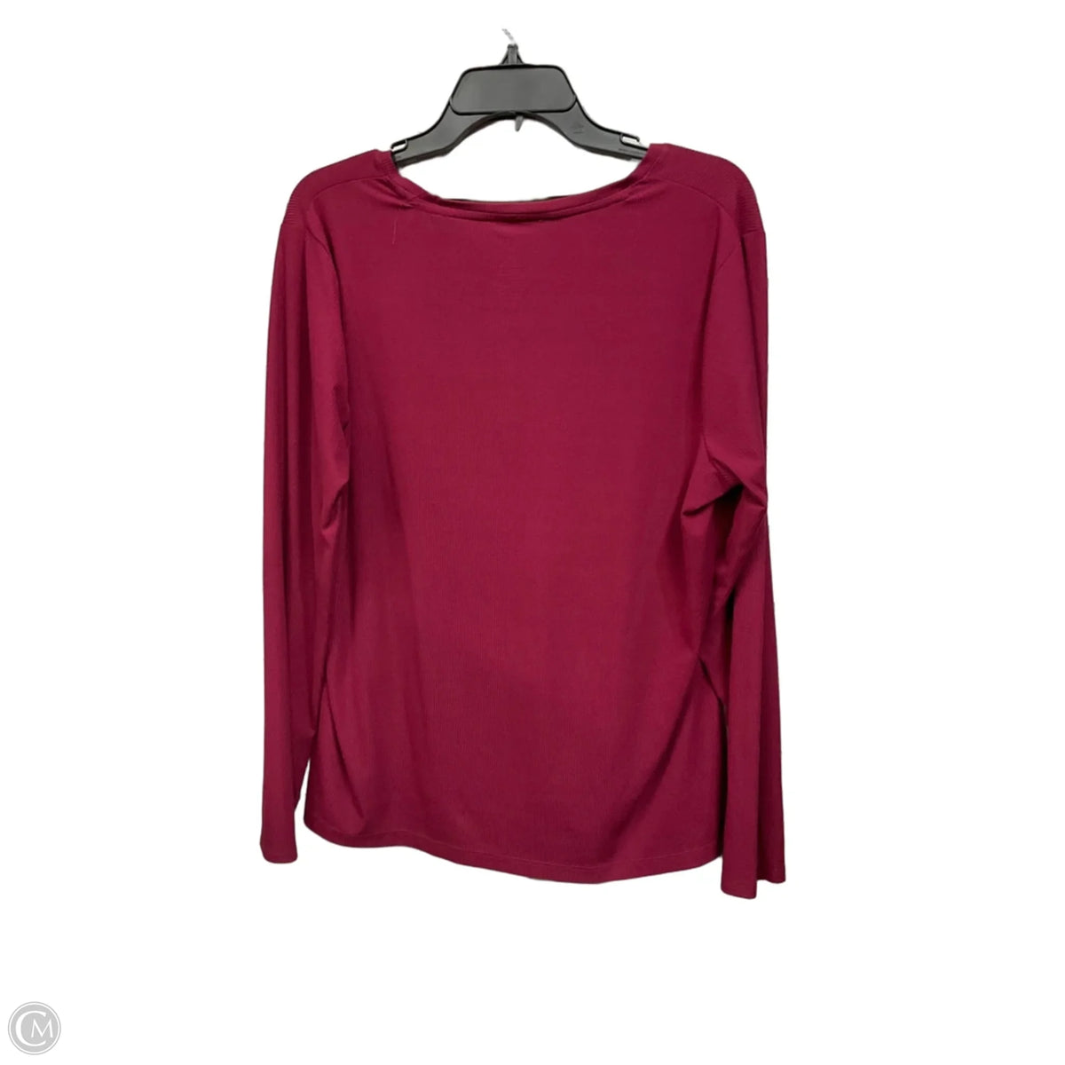 Top Long Sleeve Basic By Nine West In Red, Size: Xxl
