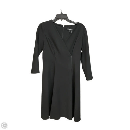 Dress Casual Midi By Dkny In Black, Size: M