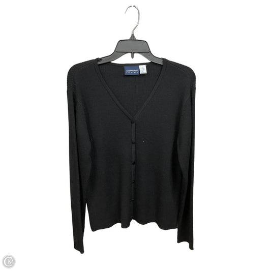 Cardigan By Liz Claiborne In Black, Size: L
