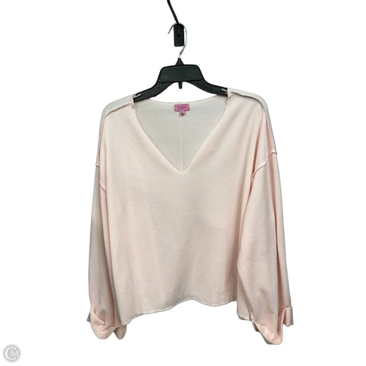 Top Long Sleeve By Mi Ami In Pink, Size: S