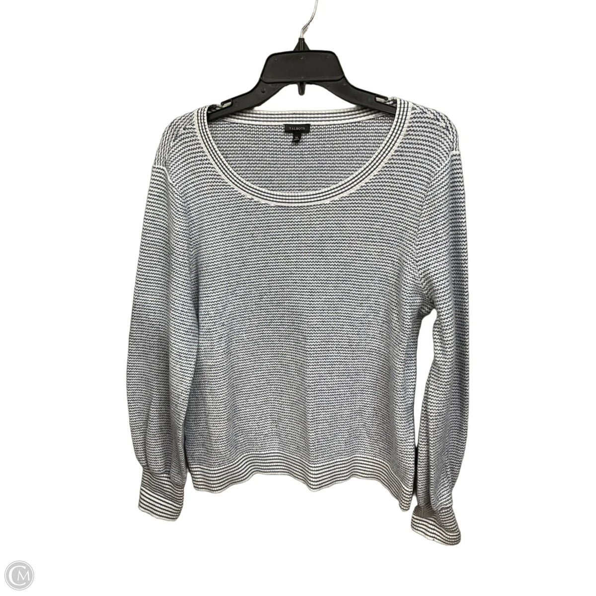 Top Long Sleeve By Talbots In Striped Pattern, Size: Xl
