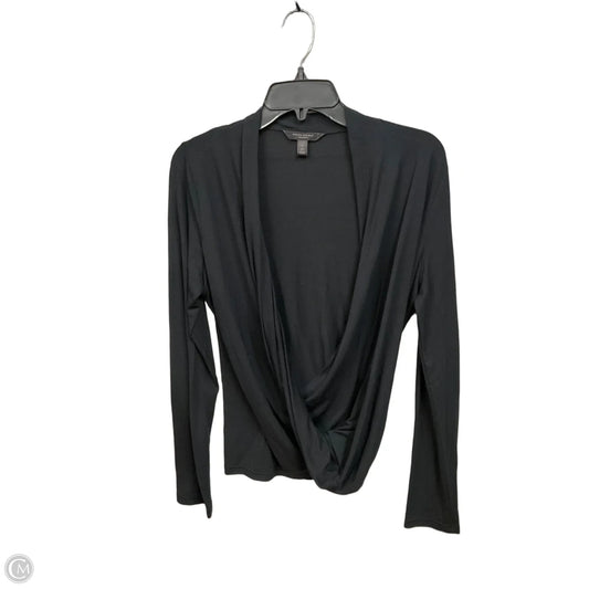 Top Long Sleeve By Banana Republic In Black, Size: L