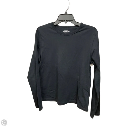 Top Long Sleeve Basic By Abercrombie And Fitch In Black, Size: M
