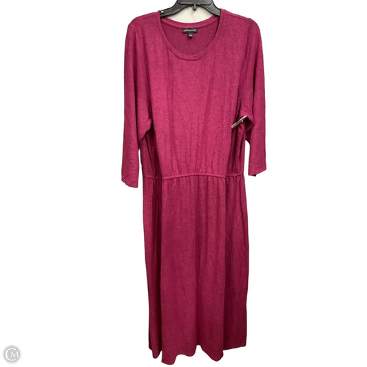 Dress Casual Maxi By Lane Bryant In Pink, Size: 2x