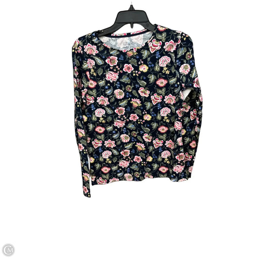 Top Long Sleeve By Croft And Barrow In Floral Print, Size: S