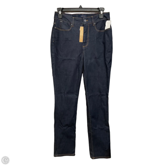 Jeans Straight By Talbots In Blue Denim, Size: 6