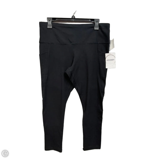Athletic Leggings By Jockey In Black, Size: Xl