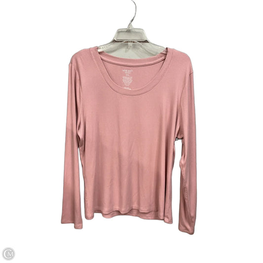 Top Long Sleeve Basic By Nine West In Pink, Size: Xxl