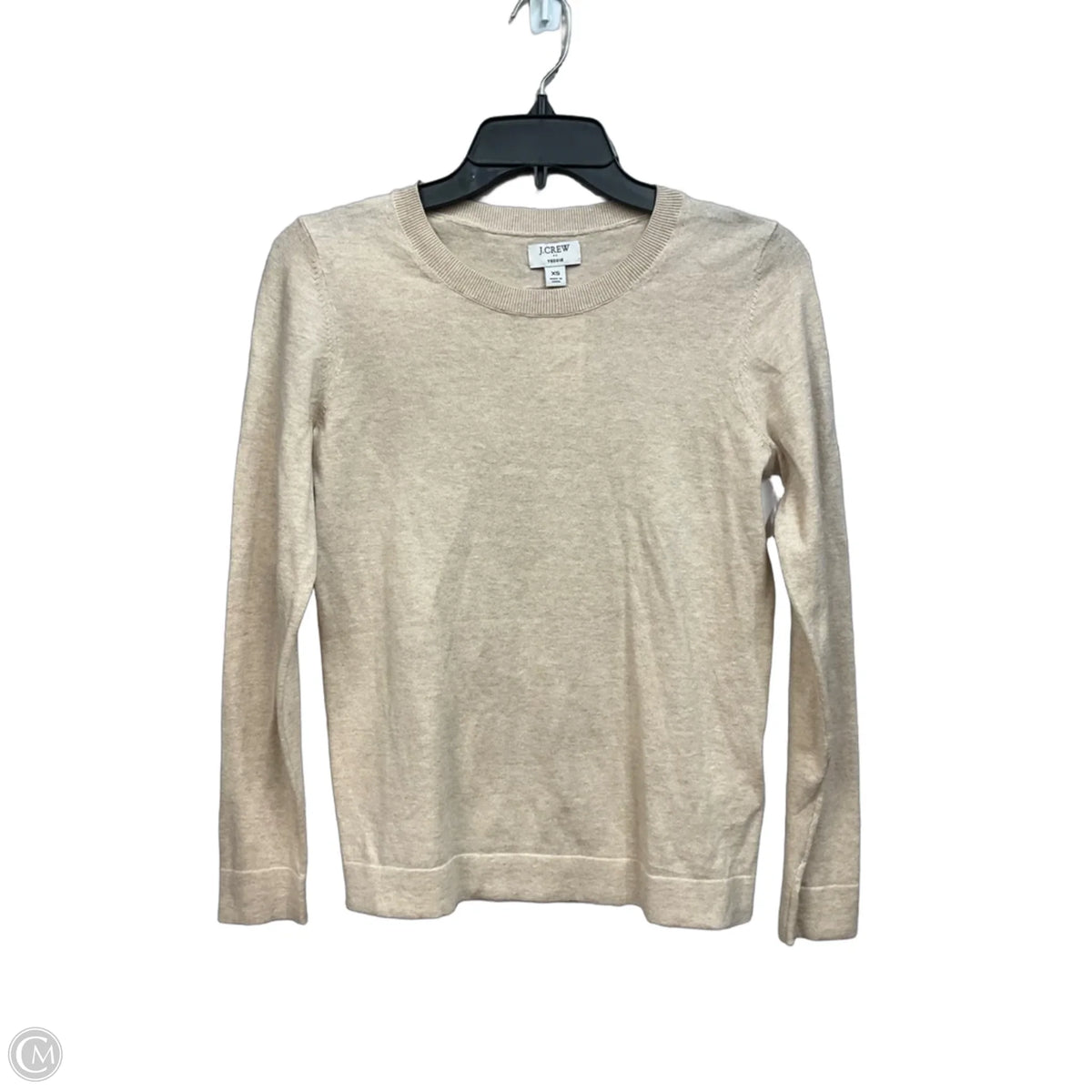 Top Long Sleeve Basic By J. Crew In Tan, Size: Xs