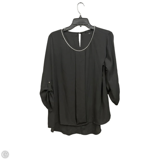 Top 3/4 Sleeve By Sami & Jo In Black, Size: L