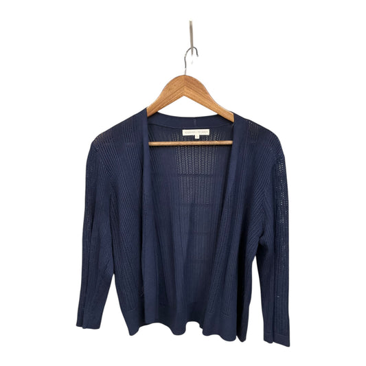 Cardigan By Clothes Mentor In Blue, Size: L