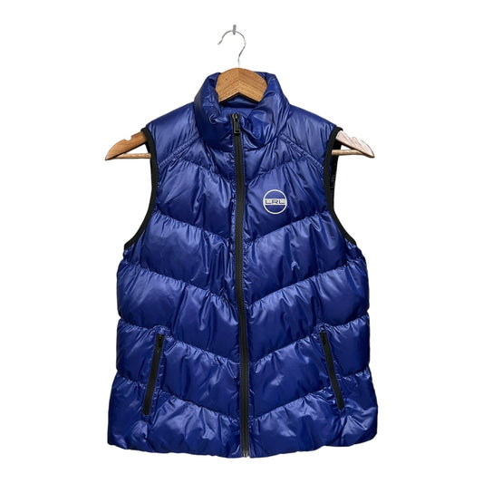 Vest Puffer & Quilted By Lauren By Ralph Lauren In Blue, Size: S