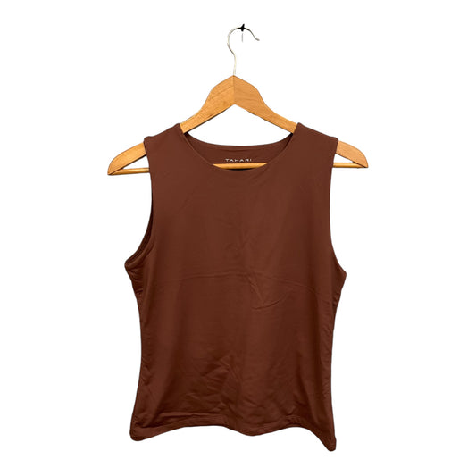 Top Sleeveless By Tahari By Arthur Levine In Brown, Size: M