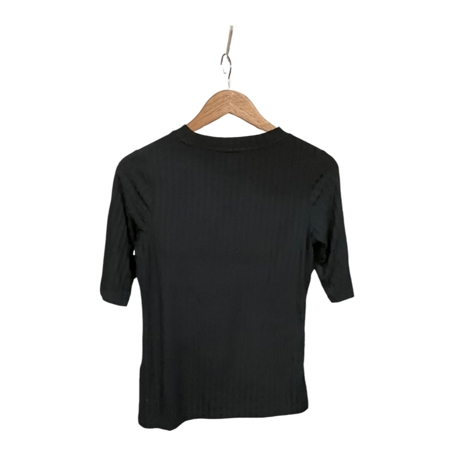 Top 3/4 Sleeve By Banana Republic In Black, Size: S