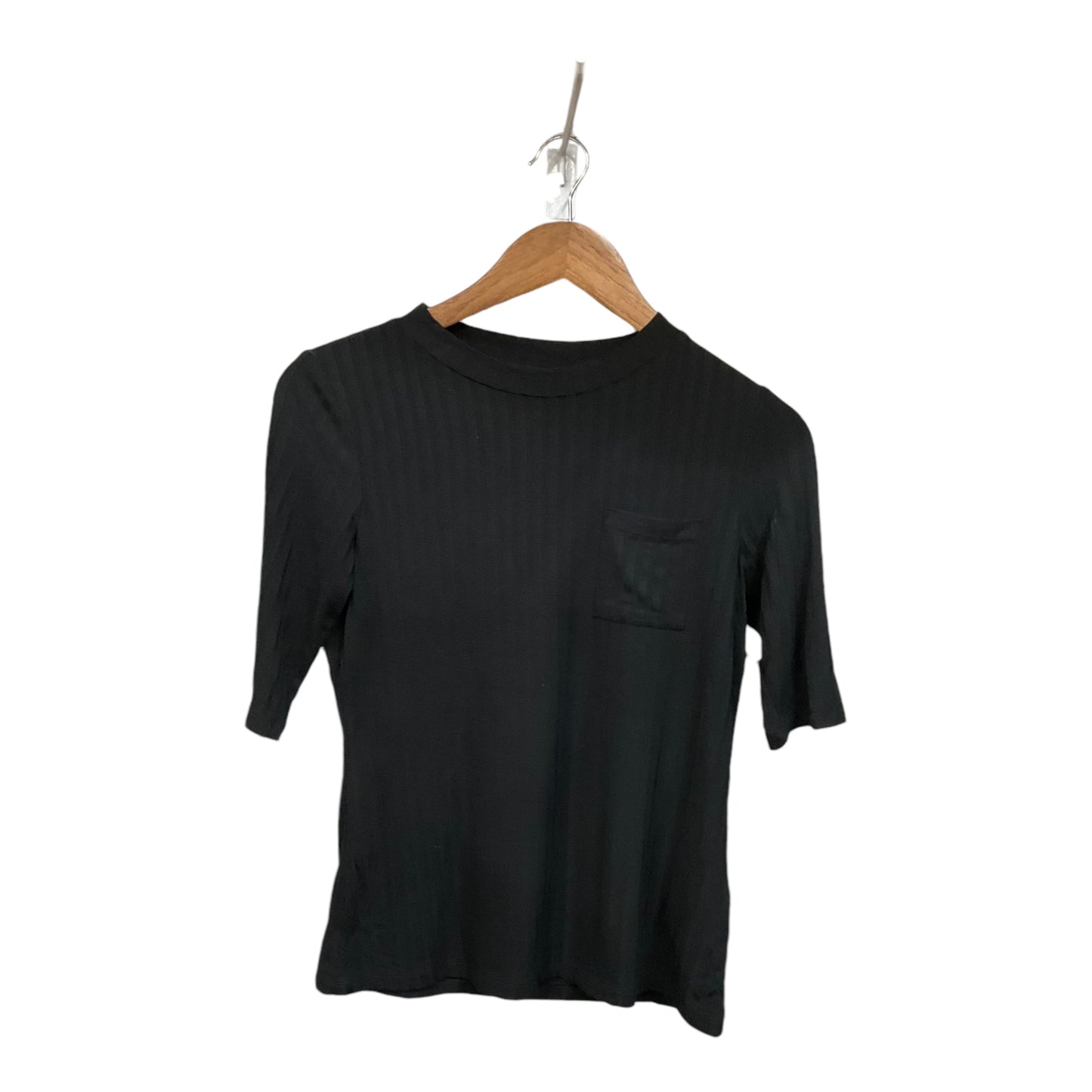 Top 3/4 Sleeve By Banana Republic In Black, Size: S