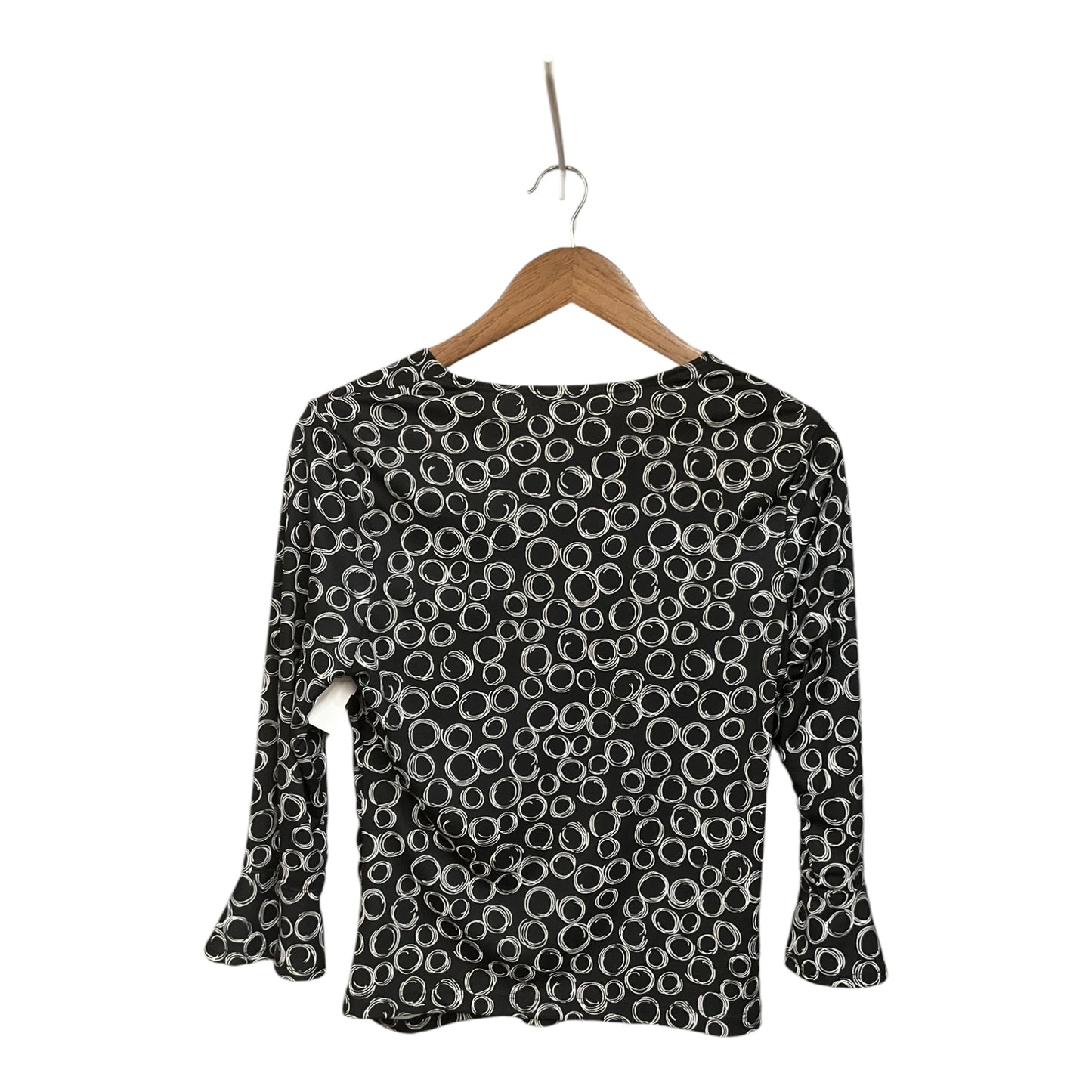 Top Long Sleeve By George In Black, Size: M