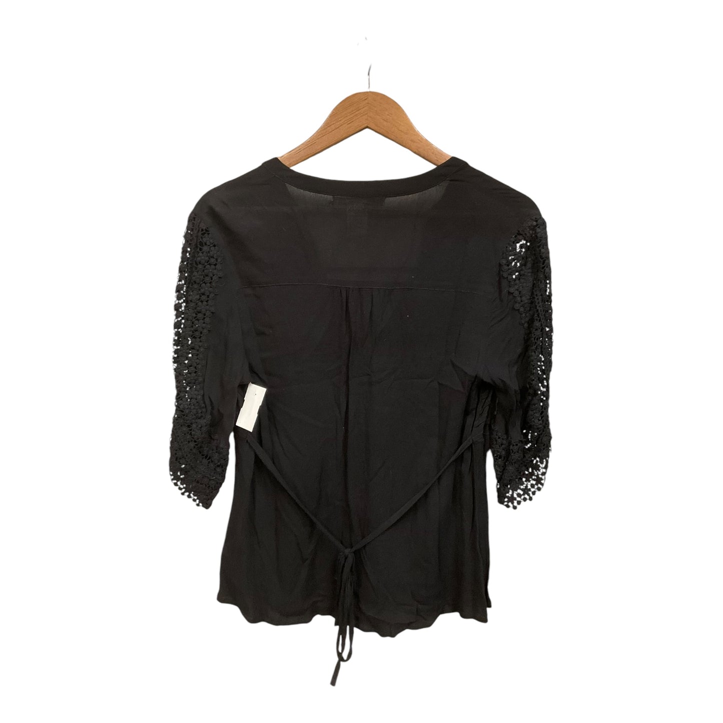 Top 3/4 Sleeve By Clothes Mentor In Black, Size: M