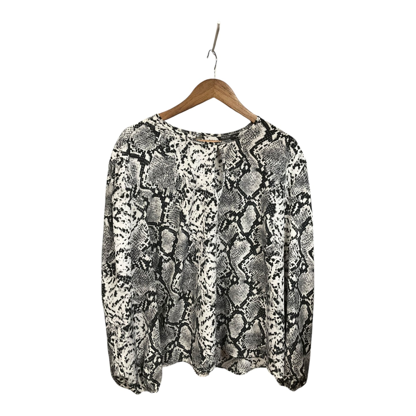 Top Long Sleeve By Shein In Animal Print, Size: 4x