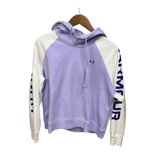 Sweatshirt Hoodie By Under Armour In Purple, Size: L