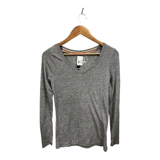 Top Long Sleeve By Poof In Grey, Size: S