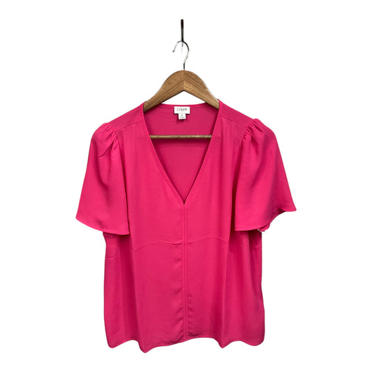 Top Short Sleeve By J. Crew In Pink, Size: M